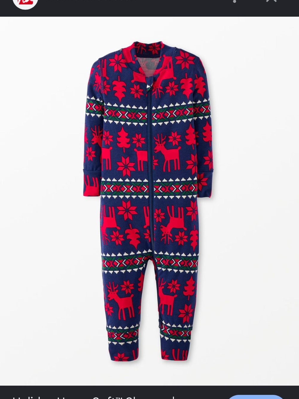Hanna Andersson holiday Hanna soft sleeper